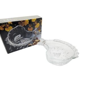 Vintage Studio Nova 6" Glass Fish Candy Dish Made in Japan Ocean's Gift Tropical